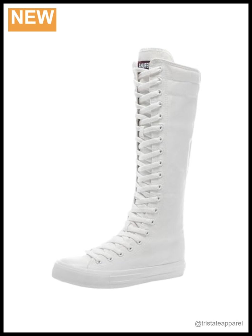 Wedge Heel Canvas Knee High Boots Zip Dance Boots Platform